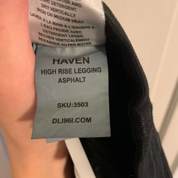 DL1961 Haven High Rise Jegging in Asphalt - Picture 13 of 15